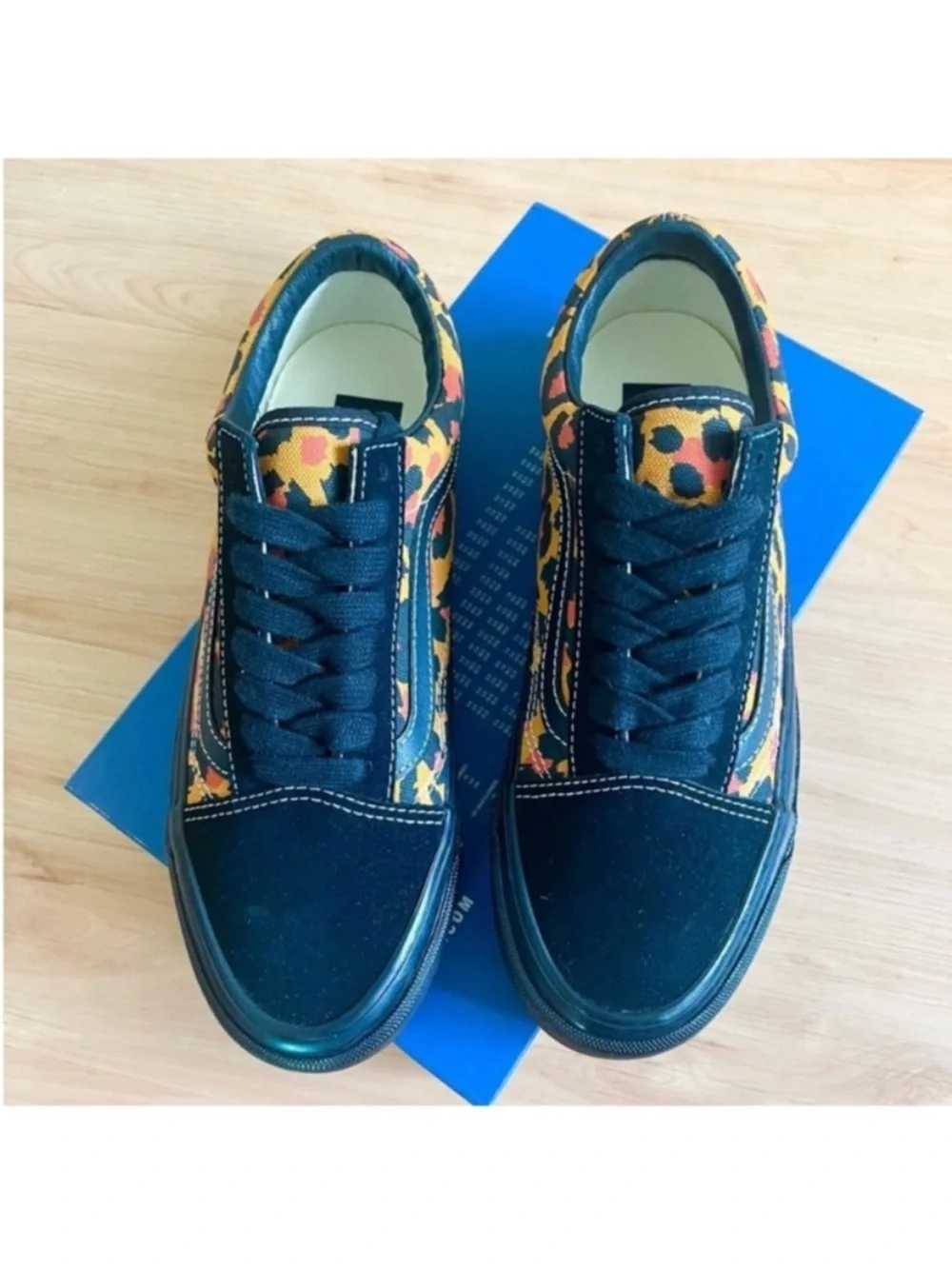 Vans Premium Old Skool Leopard Shoe Women 9.5 US Mens 8.OUS
